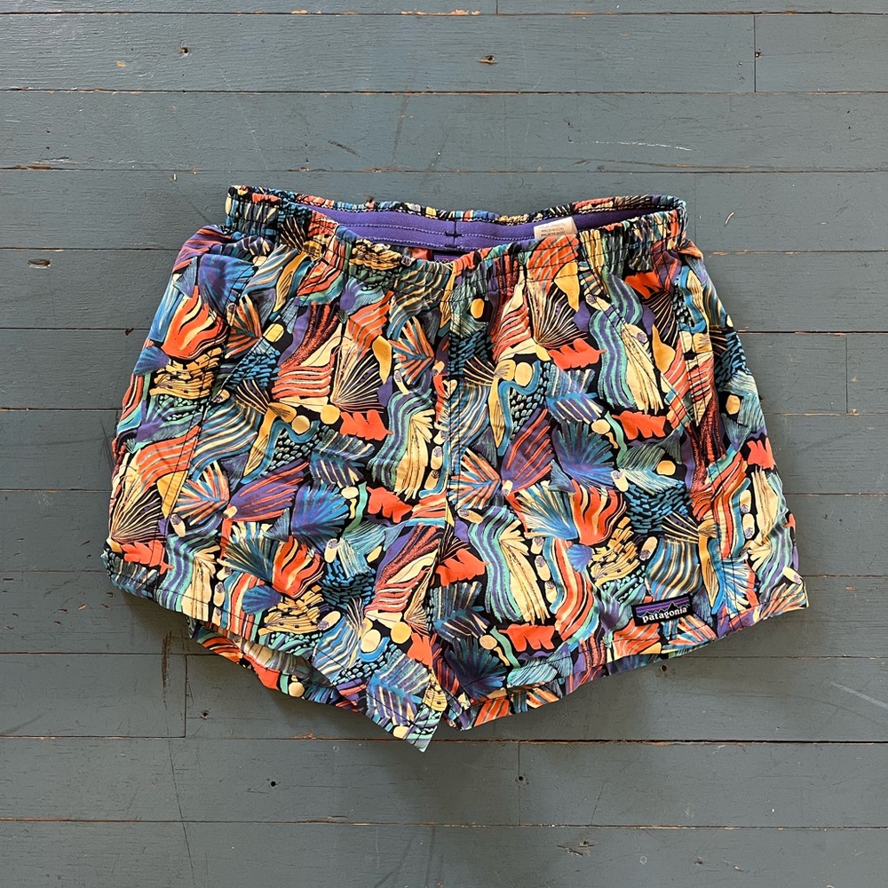 Patagonia Baggies Shorts Joy Pitch Blue Floral Size XS